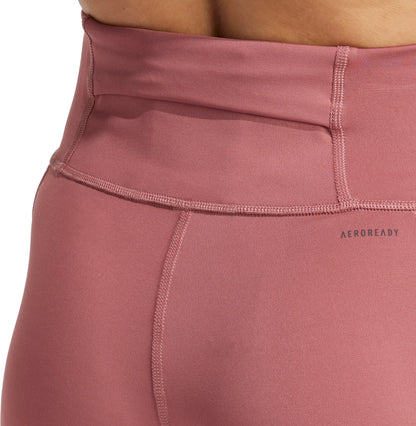 adidas DailyRun 3 Stripes Womens 7/8 Running Tights - Pink