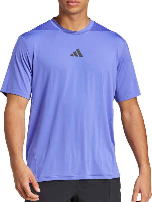 adidas Designed For Training Intensity Short Sleeve Mens Training Top - Blue