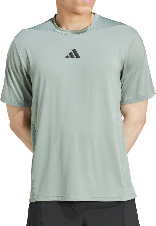 adidas Designed For Training Intensity Short Sleeve Mens Training Top - Green