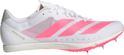 adidas Adizero Distancestar Running Spikes - White