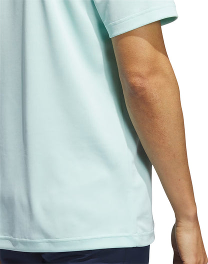 adidas Drive Heather Short Sleeve Mens Golf Polo Shirt - Green