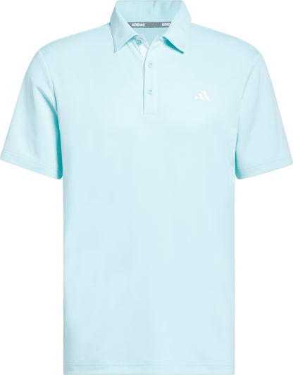adidas Drive Heather Short Sleeve Mens Golf Polo Shirt - Green