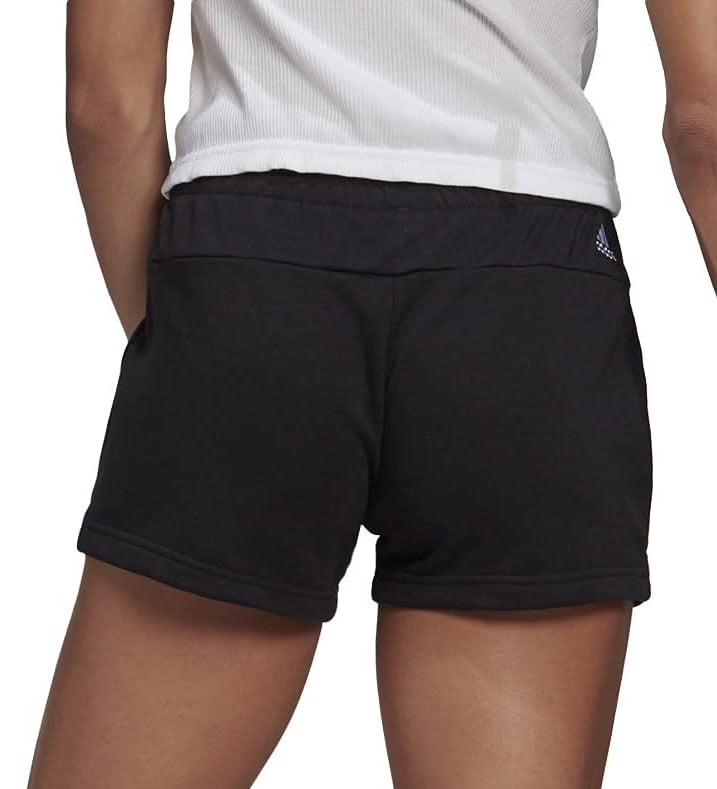 adidas Essentials Slim Logo Womens Training Shorts Black – Start
