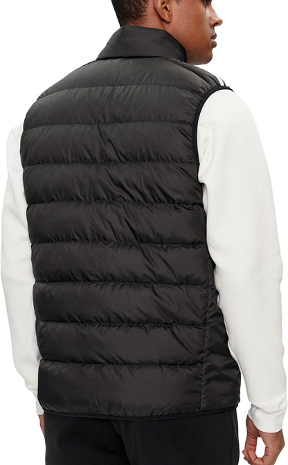 adidas Essentials 3 Stripes Mens Light Down Gilet - Black