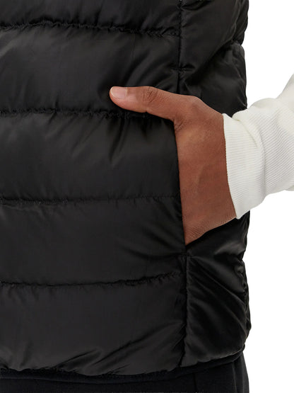 adidas Essentials 3 Stripes Mens Light Down Gilet - Black