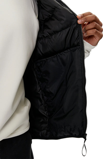 adidas Essentials 3 Stripes Mens Light Down Gilet - Black