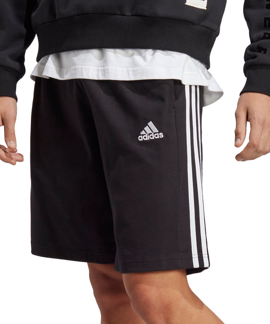 adidas Essentials 3 Stripes 10 Inch Mens Shorts - Black