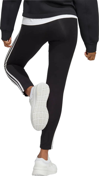 adidas Essentials 3 Stripes High Waisted Womens Long Tights - Black
