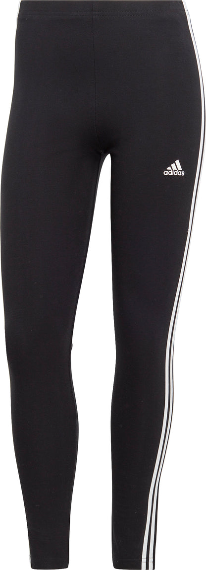 adidas Essentials 3 Stripes High Waisted Womens Long Tights - Black