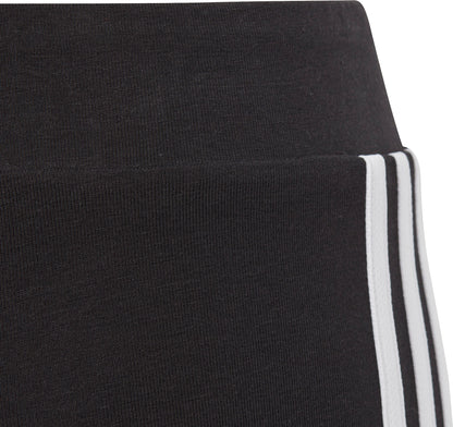 adidas Essentials 3 Stripes Junior Short Tights - Black