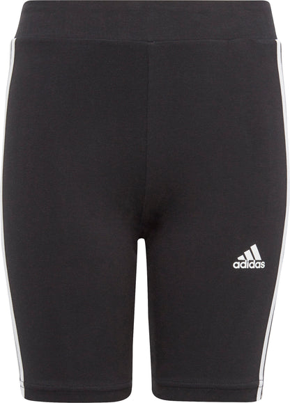 adidas Essentials 3 Stripes Junior Short Tights - Black