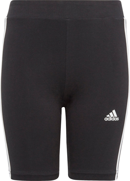 adidas Essentials 3 Stripes Junior Short Tights - Black
