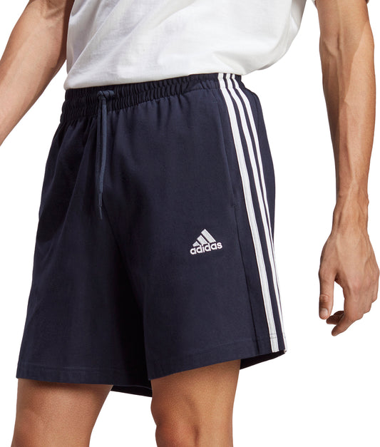 adidas Essentials 3 Stripes 7 Inch Mens Shorts - Navy