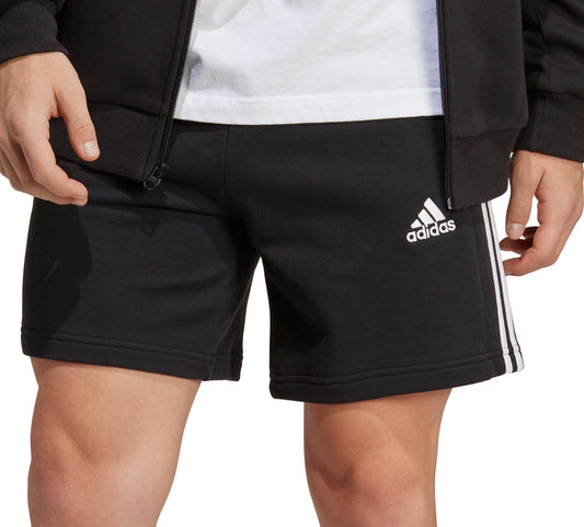 adidas Essentials 3 Stripes Mens Shorts - Black