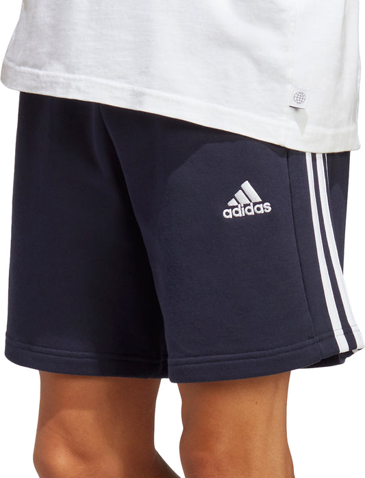 adidas Essentials 3 Stripes Mens Shorts - Navy