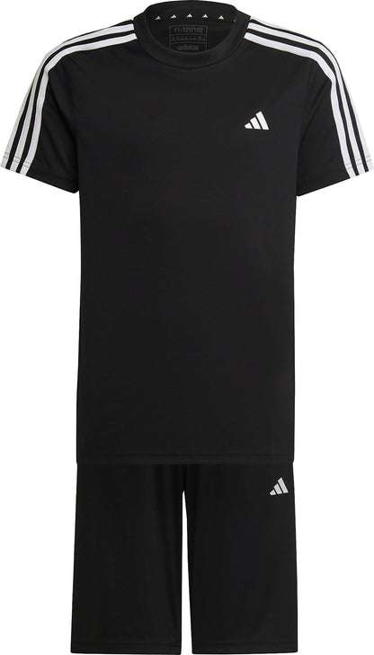 adidas Essentials 3 Stripes Junior Training Set - Black
