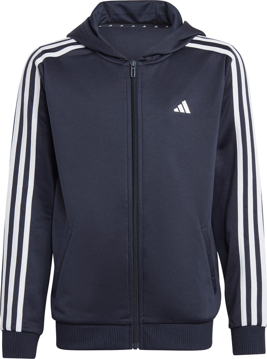 adidas Essentials AeroReady 3 Stripes Junior Training Track Jacket - Blue