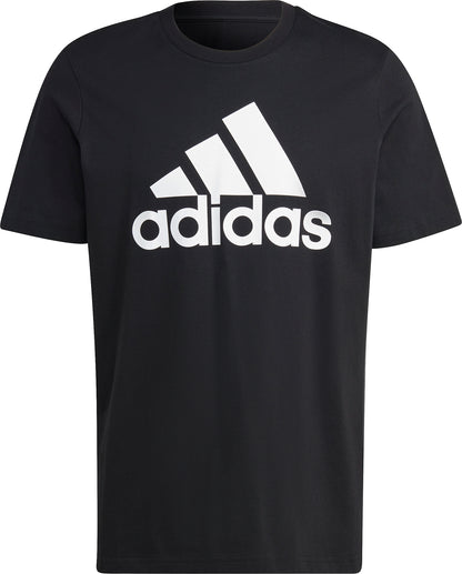 adidas Essentials Big Logo Short Sleeve Mens Top - Black