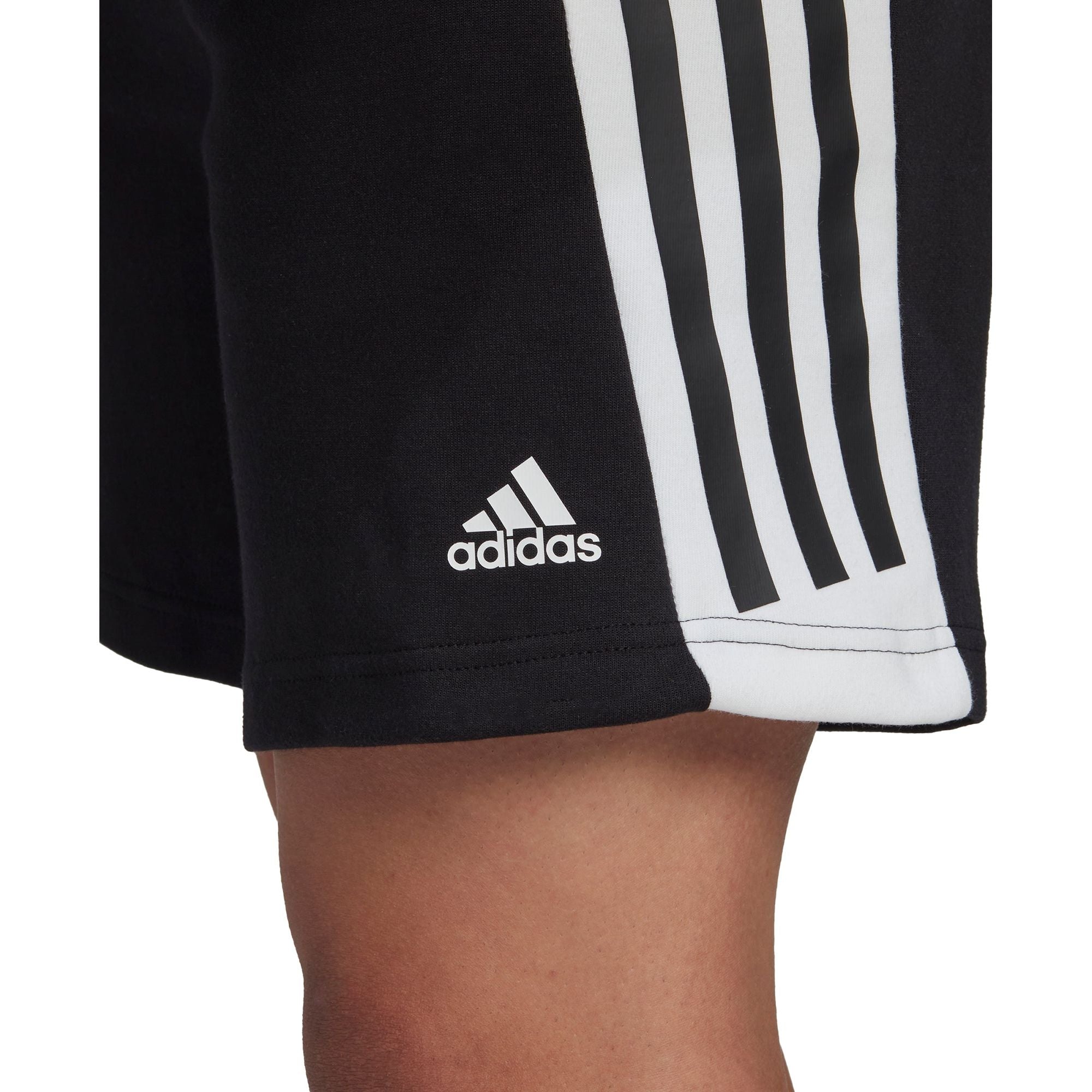 adidas Future Icons 3 Stripes Mens Training Shorts - Black – Start