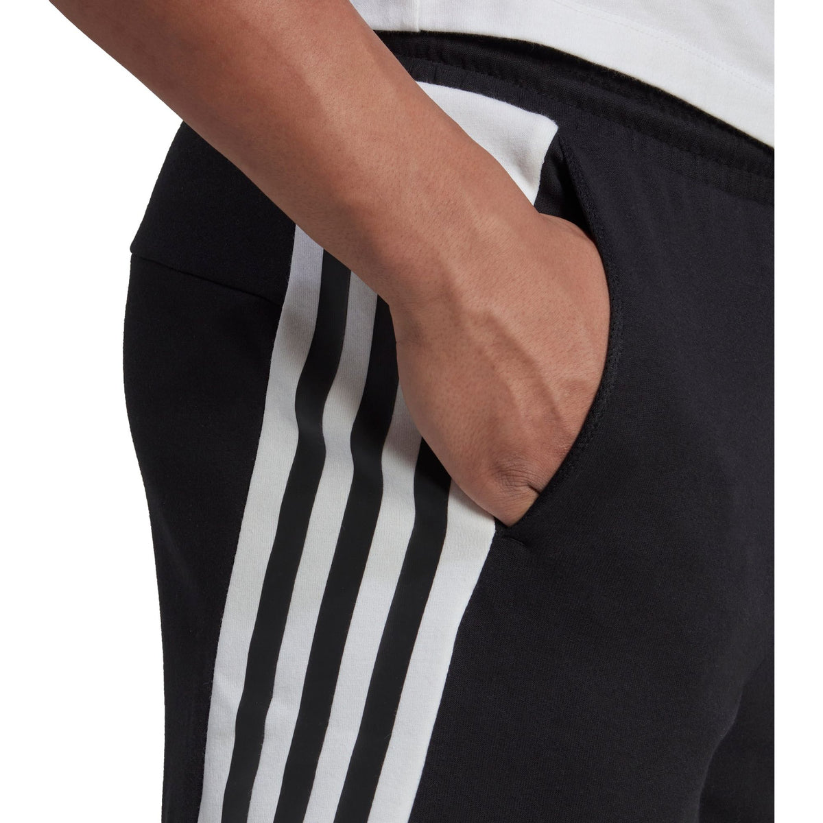 adidas Future Icons 3 Stripes Mens Training Shorts - Black – Start Fitness