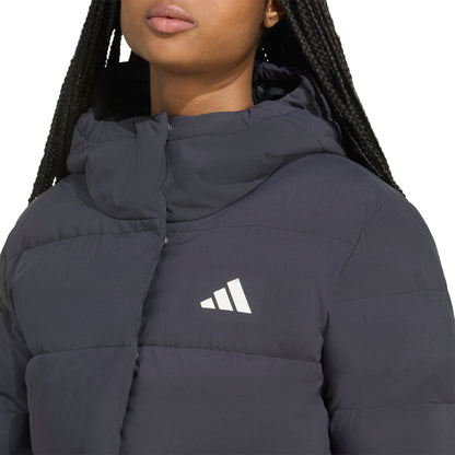 adidas Helionic ClimaWarm Hooded Womens Down Jacket - Black