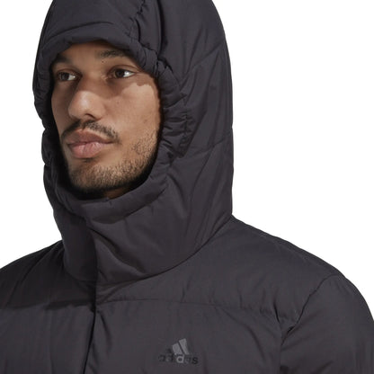 adidas Helionic Hooded Mens Down Jacket - Black