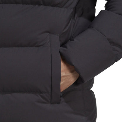 adidas Helionic Hooded Mens Down Jacket - Black