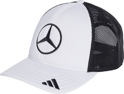 adidas Mercedes AMG F1 Team Snapback Star Trucker Cap - White