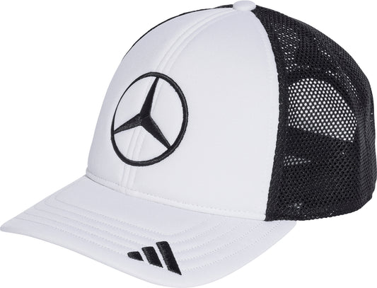 adidas Mercedes AMG F1 Team Snapback Star Trucker Cap - White