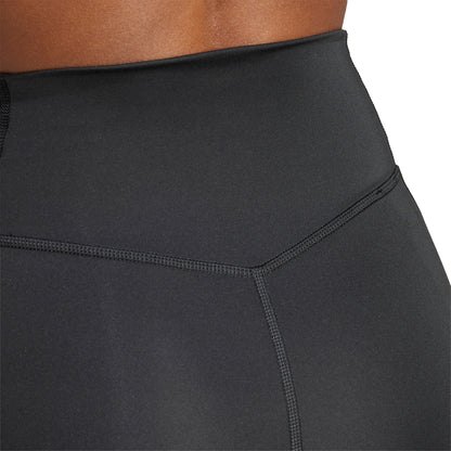 adidas Optime 3 Stripes 4 Inch Womens Short Training Tights - Black