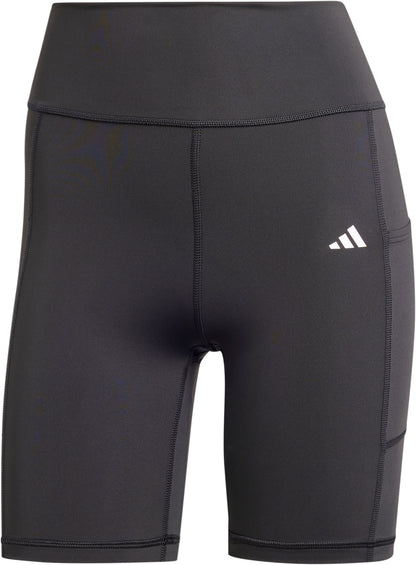 adidas Optime 7 Inch Womens Short Training Tights - Black