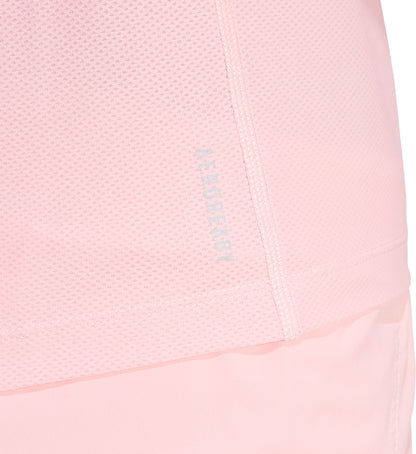 adidas Own The Run Short Sleeve Womens Running Top - Pink