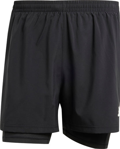 adidas Own The Run ClimaCool 2 In 1 Mens Running Shorts - Black