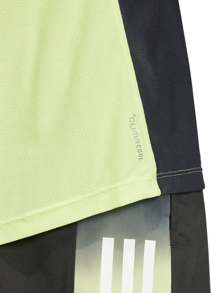 adidas Own The Run ClimaCool Short Sleeve Mens Running Top - Green