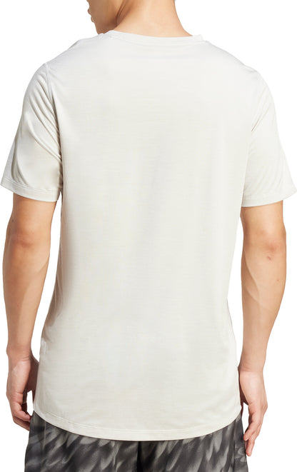 adidas Own The Run Melange Short Sleeve Mens Running Top - Grey