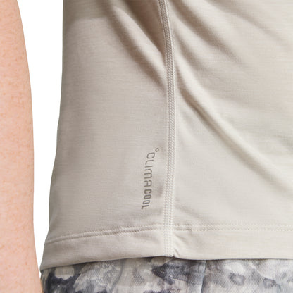 adidas Own The Run Melange Short Sleeve Womens Running Top - Grey