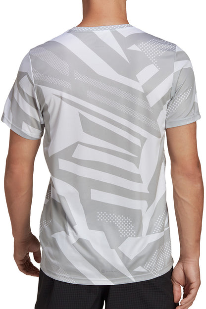 adidas Own The Run Short Sleeve Mens Running Top - Grey