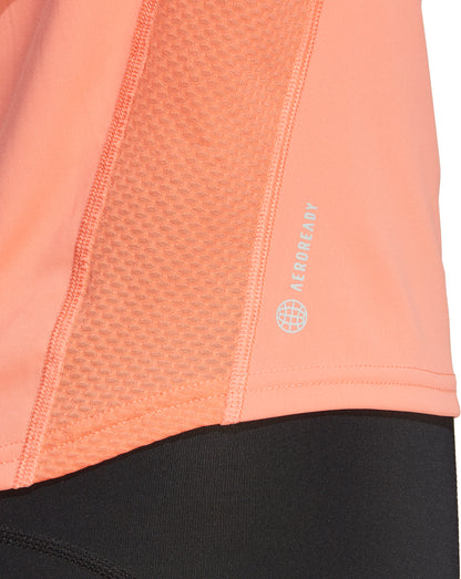 adidas Own The Run Short Sleeve Womens Running Top - Orange