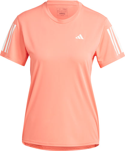 adidas Own The Run Short Sleeve Womens Running Top - Orange