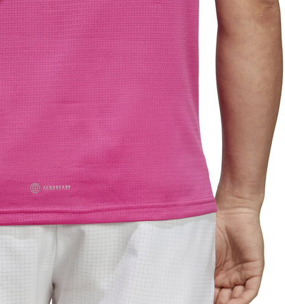 adidas Own The Run Short Sleeve Mens Running Top - Pink