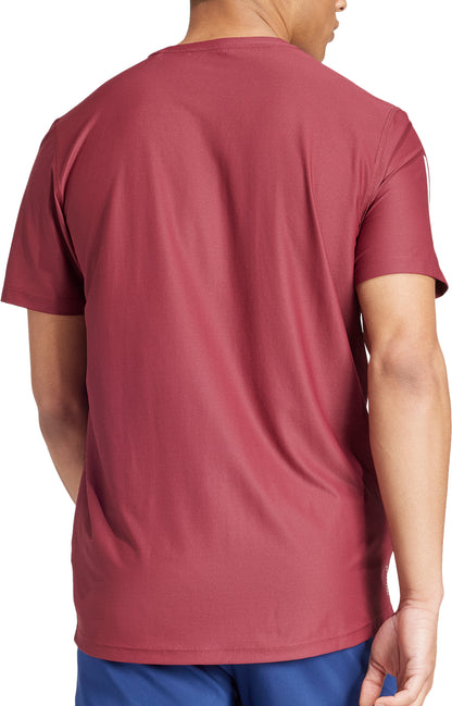 adidas Own The Run Short Sleeve Mens Running Top - Red