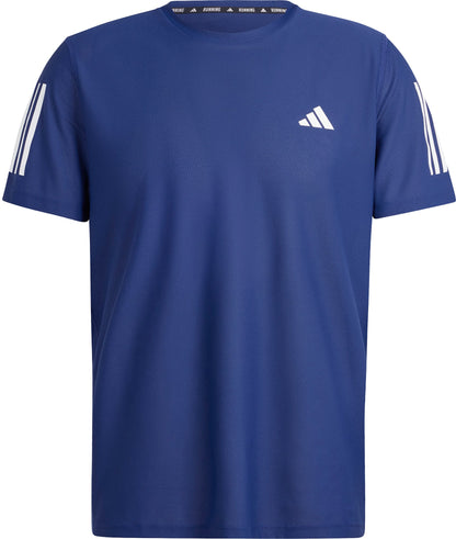 adidas Own The Run Short Sleeve Mens Running Top - Blue