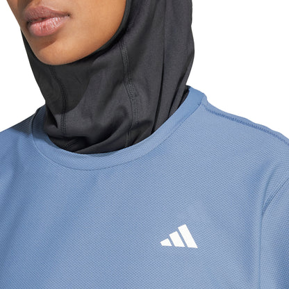 adidas Own The Run Short Sleeve Womens Running Top - Blue