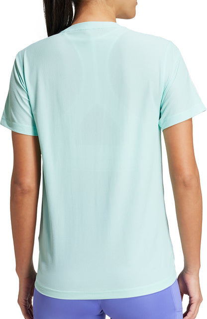 adidas Own The Run Short Sleeve Womens Running Top - Green