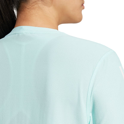 adidas Own The Run Short Sleeve Womens Running Top - Green