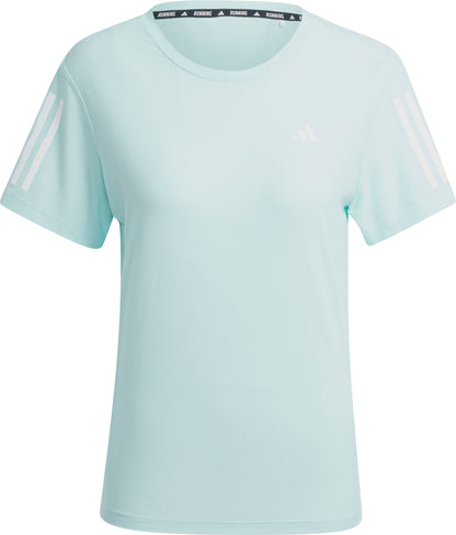 adidas Own The Run Short Sleeve Womens Running Top - Green