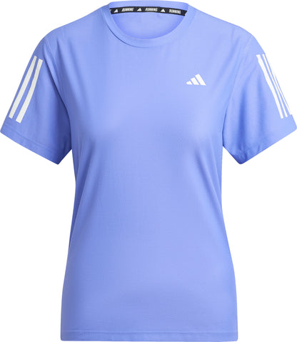 adidas Own The Run Short Sleeve Womens Running Top - Blue