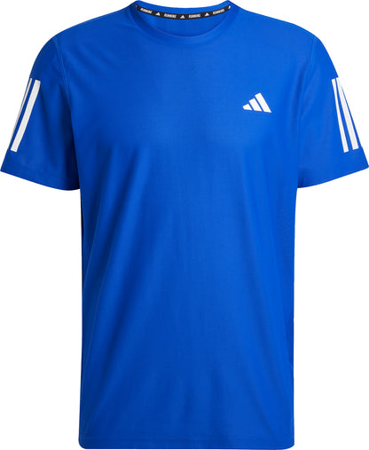 adidas Own The Run Short Sleeve Mens Running Top - Blue