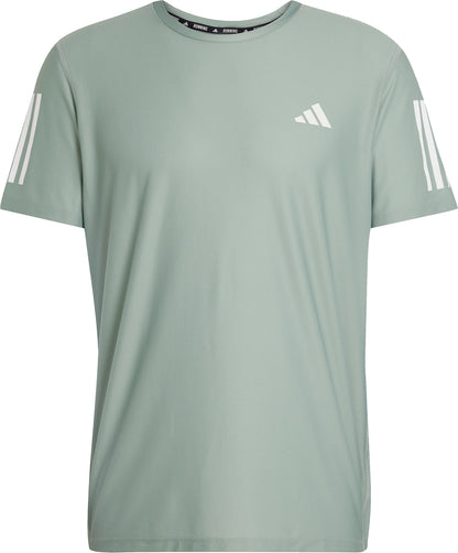 adidas Own The Run Short Sleeve Mens Running Top - Green