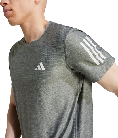 adidas Own The Run Short Sleeve Mens Running Top - Grey